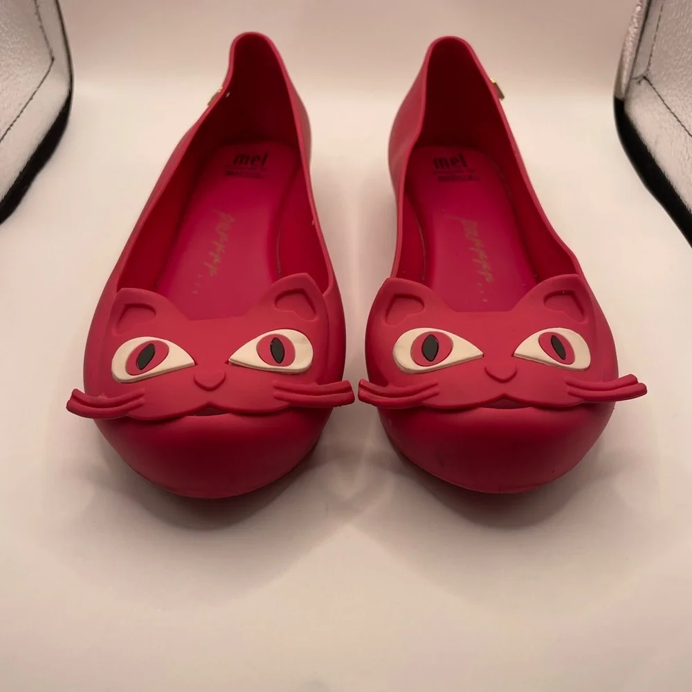 Mel Melissa Ultragirl kitty cat girls flats size 3